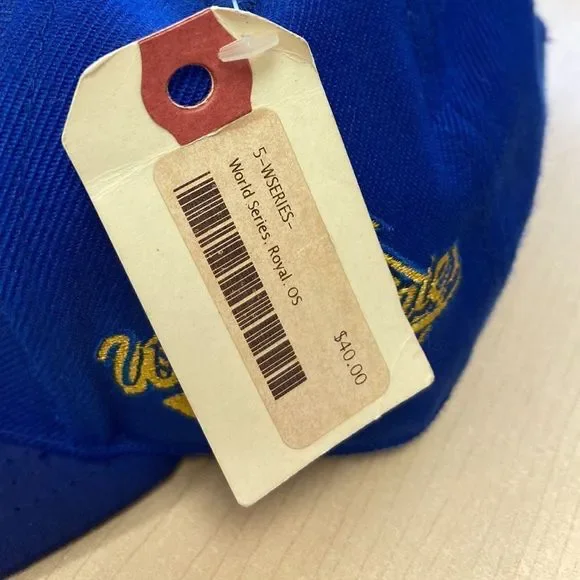 RARE EXCLUSIVE BLUE JAY 38/100 1992 NWT TORONTO BLUE JAYS 5’s WORLD SERIES CAP - Picture 6 of 14